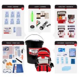 Bucket Survival Kit for 5 People