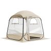 VEVOR Pop up Sports Tent, 72x72 in Clear Bubble Tent for 2-4 Persons, Waterproof Outdoor Pod with Floor Mat & Top Cover