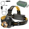 Super Bright Headlamp Adjustable Rechargeable LED Spotlight Floodlight Headlight Torch 3 Light Modes Waterproof Flashlight for Fishing Camping Hiking