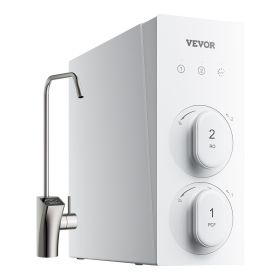 VEVOR Reverse Osmosis System, 600 GPD 8-stage Tankless Reverse Osmosis Water Filter, Under Sink Water Filtration System with Smart Display Faucet