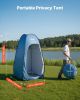 VEVOR Pop up Shower Tent, Instant Portable Privacy Tent Changing Room with Shower Bag, Ground Stakes, Ropes, Carry Bag