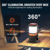 VEVOR LED Camping Lantern, All-in-one, 1000LM, 360Â° Illumination, 4 Lighting Modes, Battery Powered Light, Outdoor Robust Flashlight