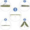 Portable Folding Camping Cot with Carrying Bag Army (Green)
