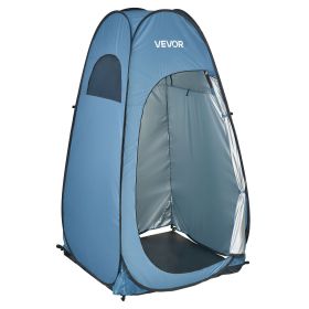 VEVOR Pop up Shower Tent, Instant Portable Privacy Tent Changing Room with Ground Stakes, Ropes, and Carry Bag, 190T Polyester with Silver Coating