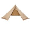 VEVOR Hot Tent for 4 Persons, Portable Winter Tipi Tent with Stove Jack, Waterproof Canvas Camping Tents
