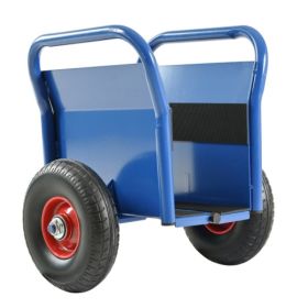 All-terrain Movement With Heavy Panel Cart, Flat Cart, Two Nice Handles, 10 Inch Solid Rubber Tires, Overweight 1000 Pounds, Heavy Duty Drywall A (Option: Blue)