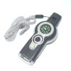 7 In 1 Military Survival Whistle; Multi-function Emergency Life Saving Tool; Outdoor Camping Fishing Hiking Hunting Accessories; Flashlight Compa